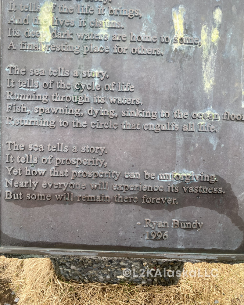 The Lands End Memorial. Memorial to those who never came back from Sea.
